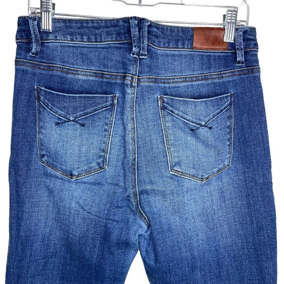 Unpublished Women’s Medium Wash High Rise Flare Jeans Size 30 - Picture 5 of 8